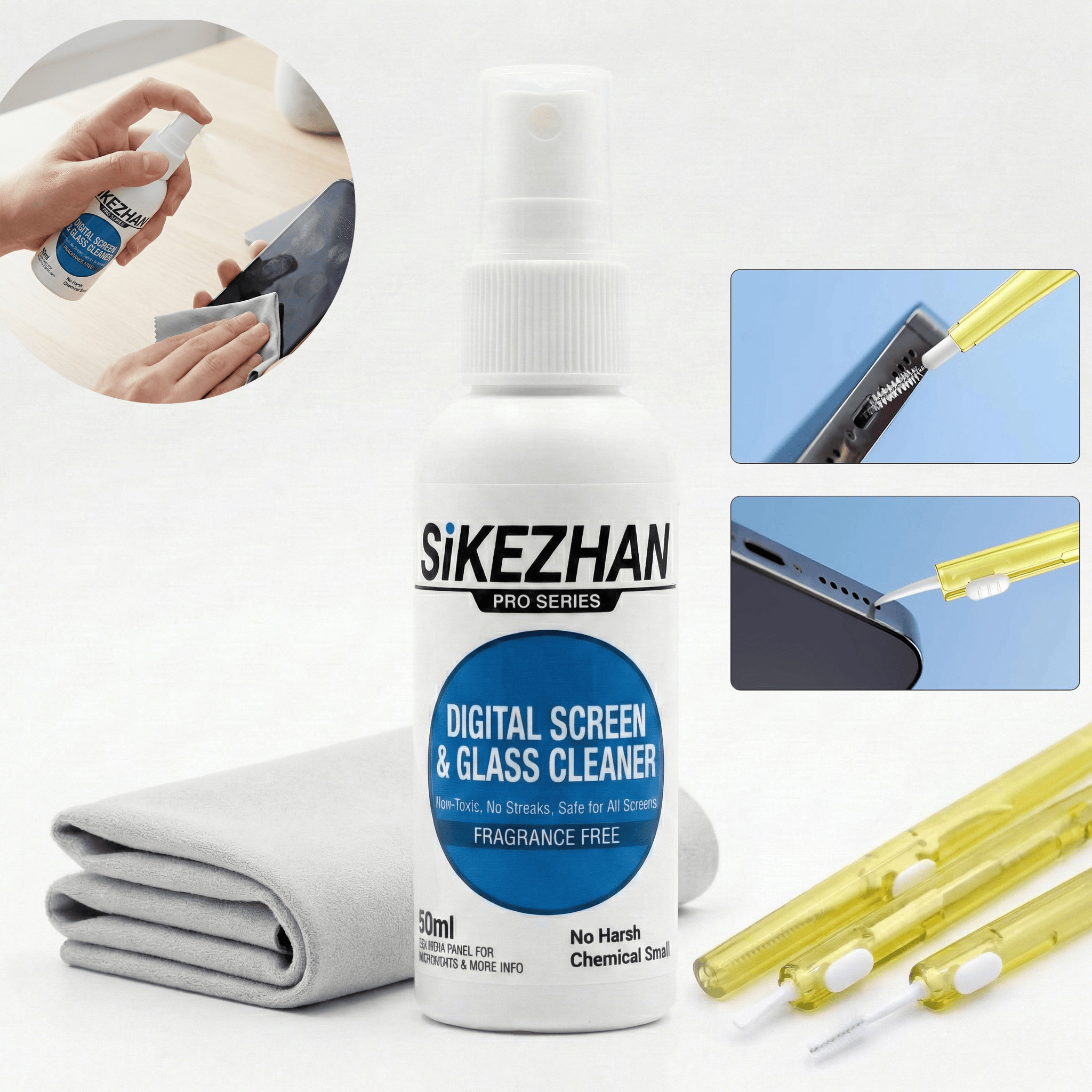 Oleophobic Coating Spray - Ultimate Electronics Cleaning Kit: 50ml Screen
