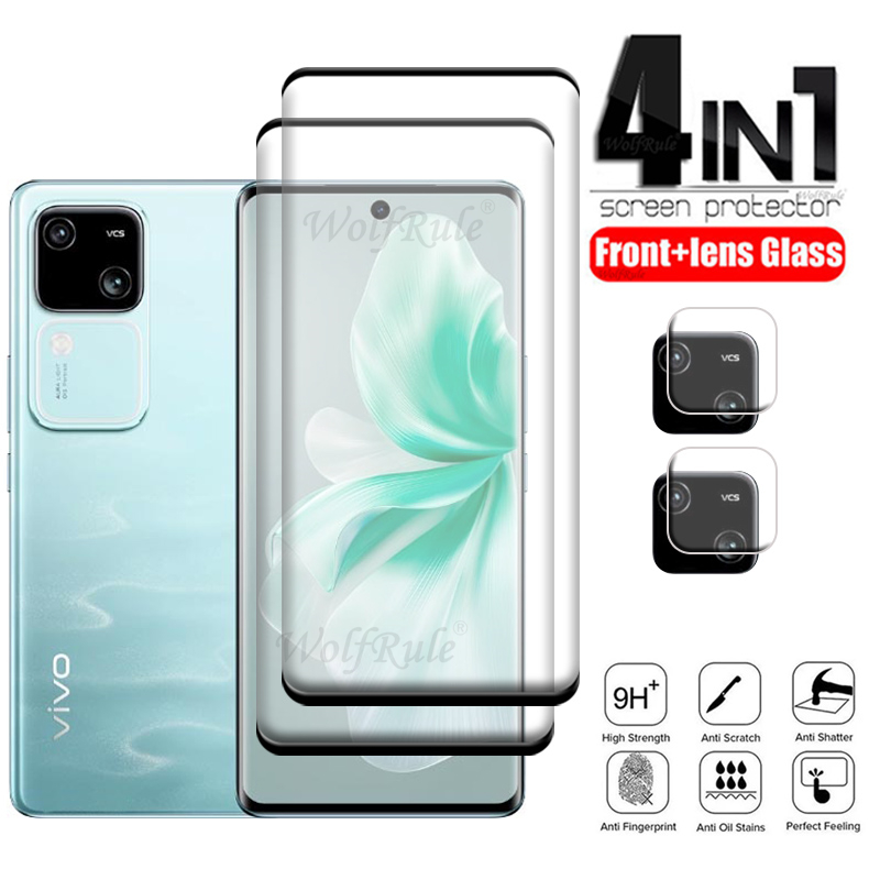 Tempered Glass Screen 9H - 4-in-1 For Vivo V30 Glass For