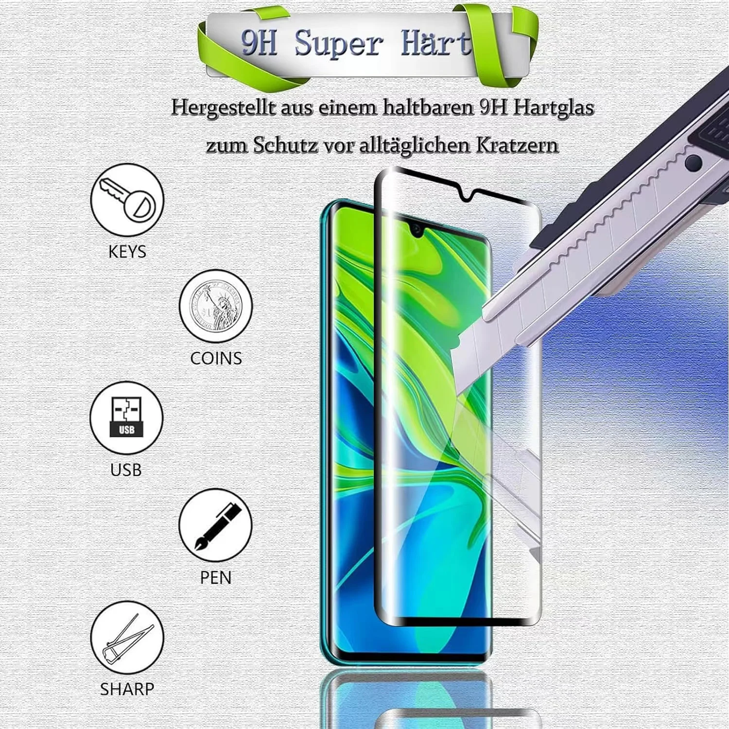 6IN1 For Xiaomi Mi 10 Glass Mi - Curved Edge Screen incelemesi ve fiyatı