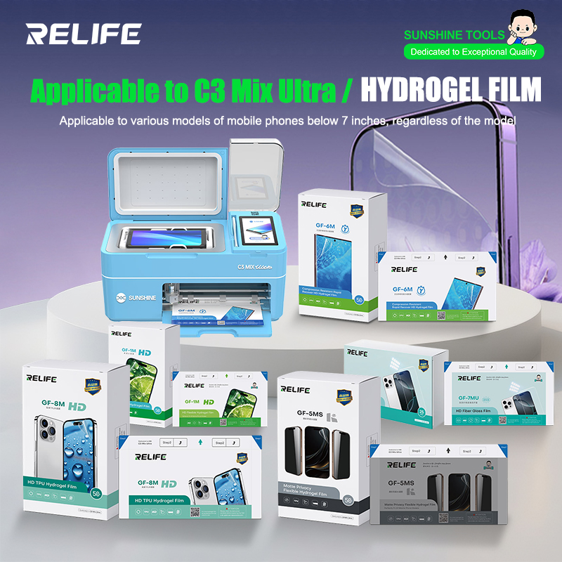 RELIFE GF-1M GF-5MS HD TPH Hyd - Screen Protector Cutter incelemesi ve fiyatı