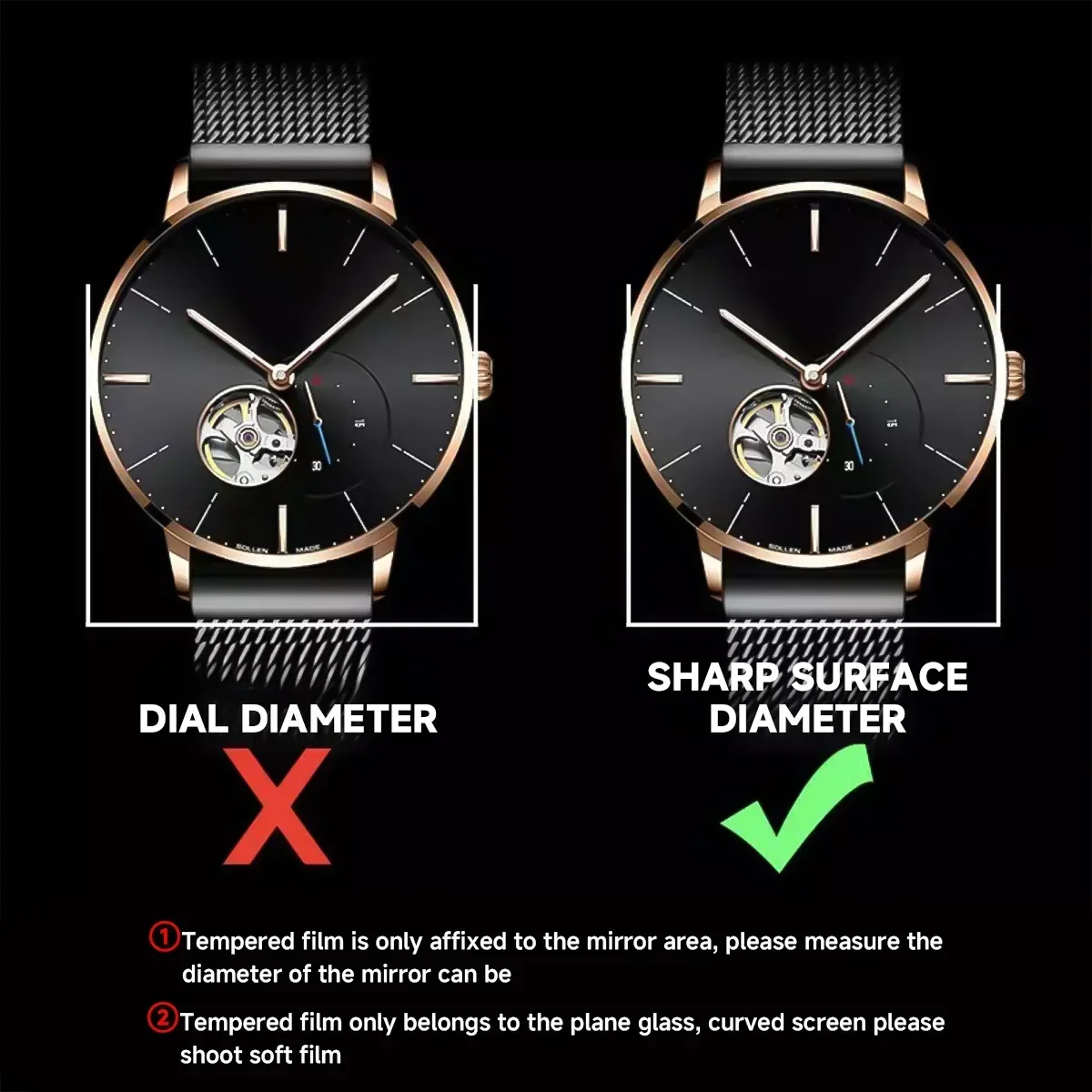26-46mm Universal Tempered Gla - Smartwatch Screen Film incelemesi ve fiyatı
