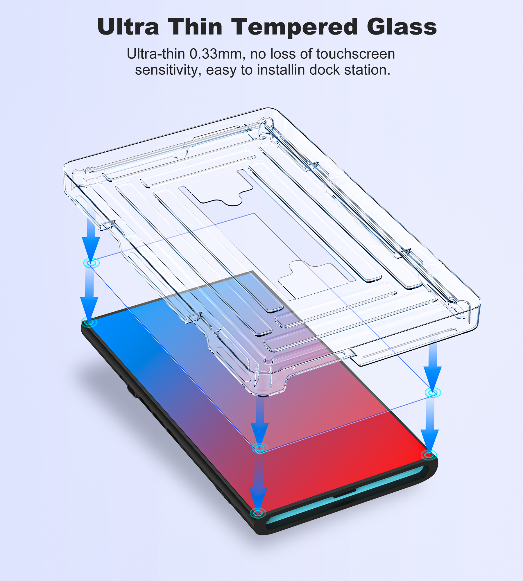 BEBONCOOL 2-Pack Tempered Glas - Screen Alignment Tool incelemesi ve fiyatı