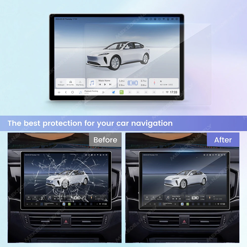 For 11.5 13 Inch Radio Tempere - Glass Protector Auto incelemesi ve fiyatı