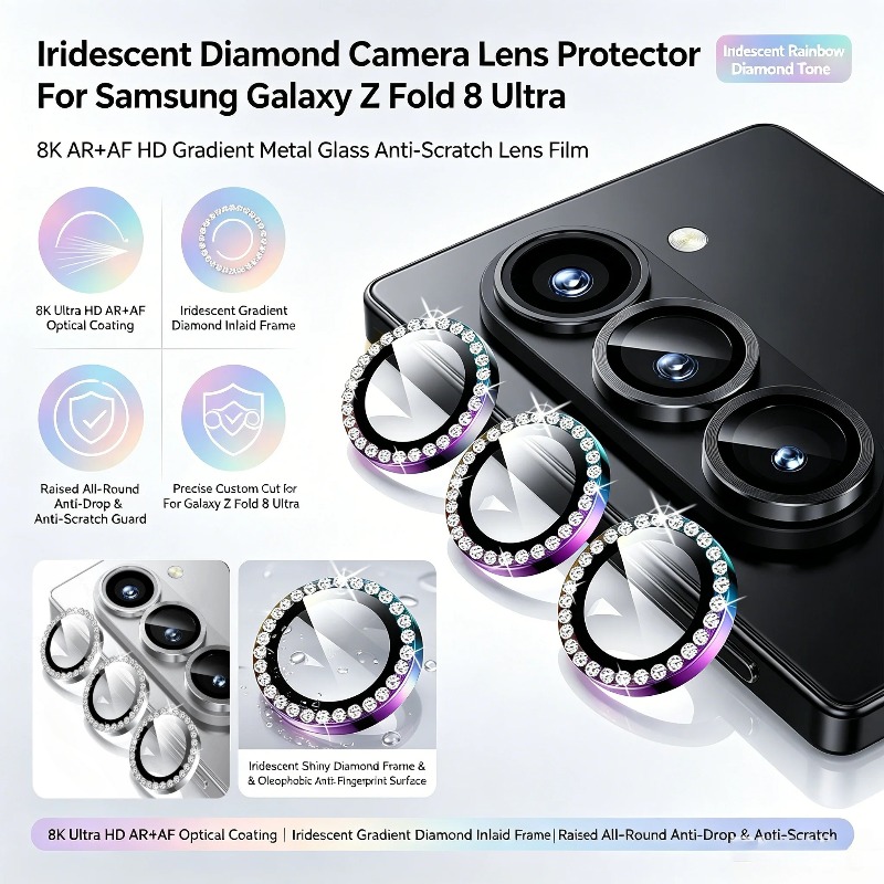 3D Sparkling Rhinestone 9H Len - Tempered Glass Screen 9H incelemesi ve fiyatı