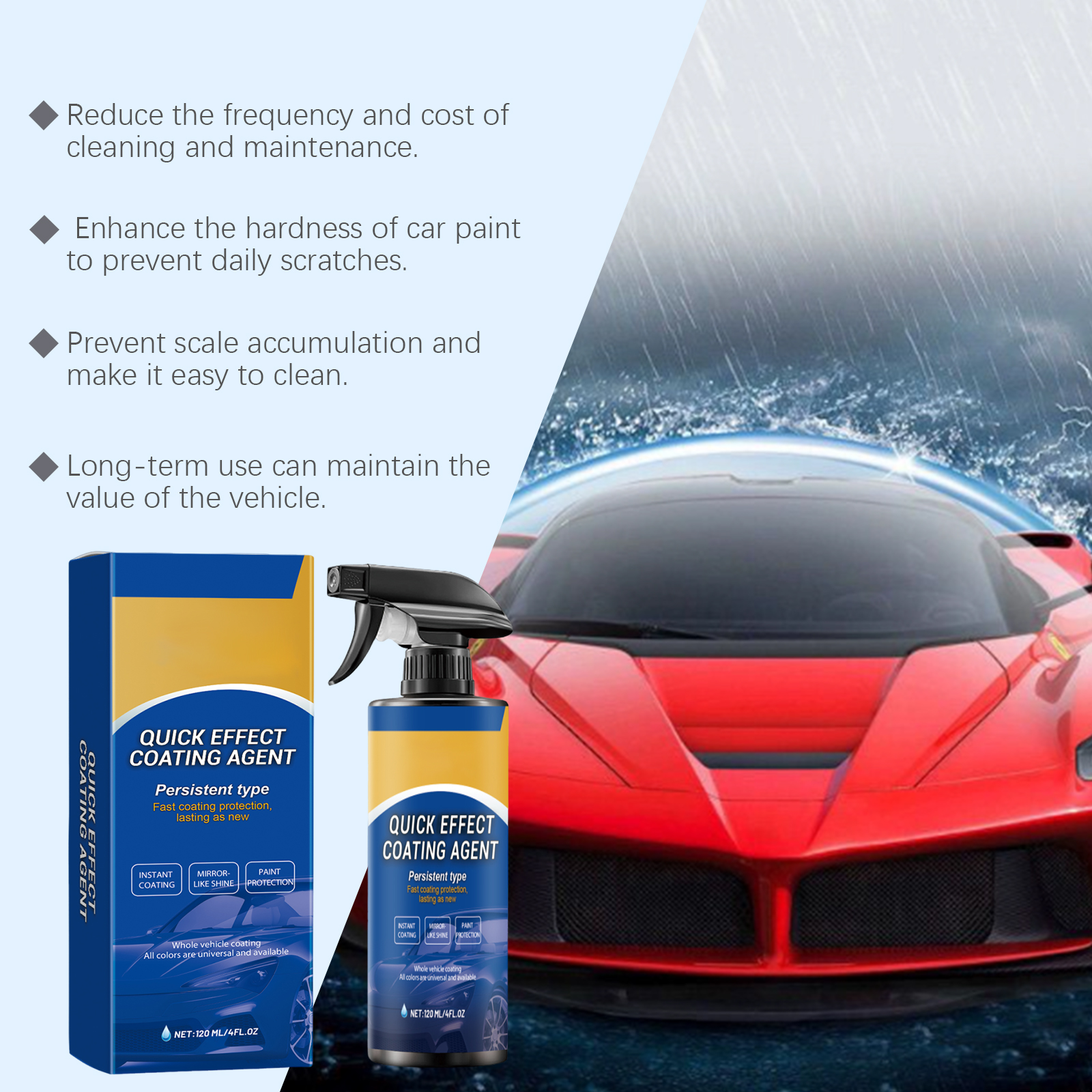 Car Quick Coating Agent Spray  - Nano Liquid Coating incelemesi ve fiyatı