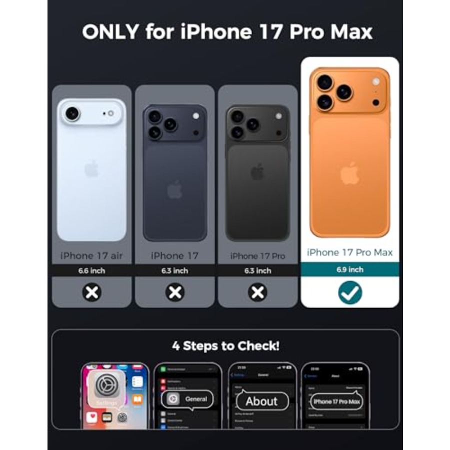 for iPhone 17 Pro Max Case wit - Privacy Screen Protector incelemesi ve fiyatı