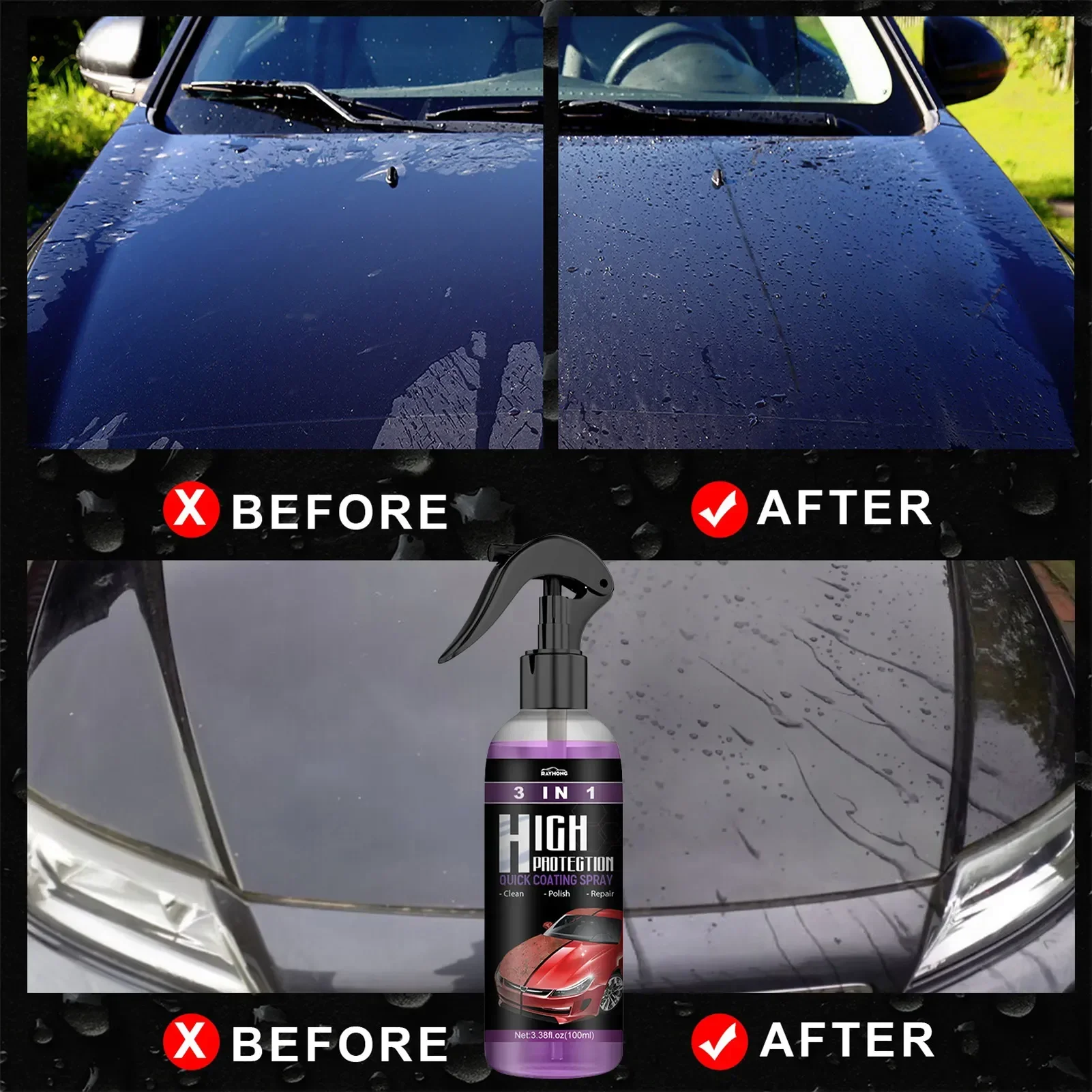 3 in 1 Car Ceramic Liquid Coat - Nano Liquid Coating incelemesi ve fiyatı