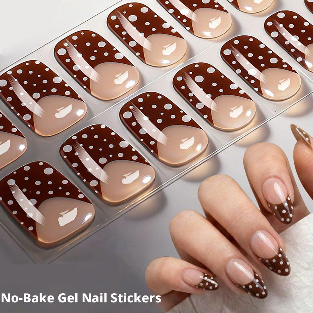 Polka Dot Gel Nail Strips Full - Full Cover Adhesive incelemesi ve fiyatı