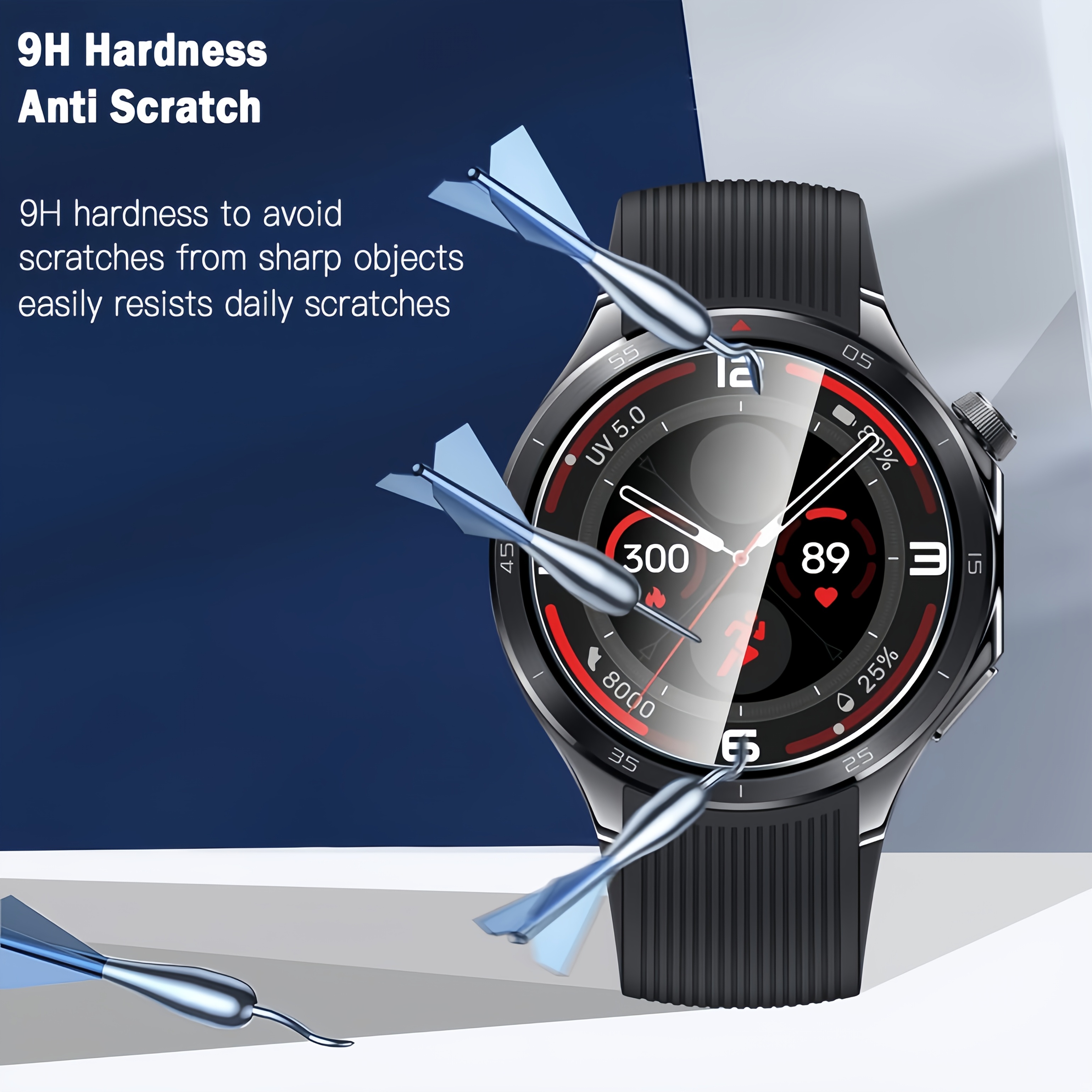 3PCS 9H Tempered Glass Screen  - Smartwatch Screen Film incelemesi ve fiyatı
