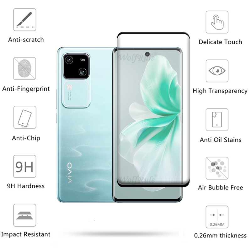 4-in-1 For Vivo V30 Glass For  - Tempered Glass Screen 9H incelemesi ve fiyatı